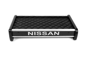 Полиця на панель (2001-2010, Чорна з чорною ниткою) для Nissan Primastar рр