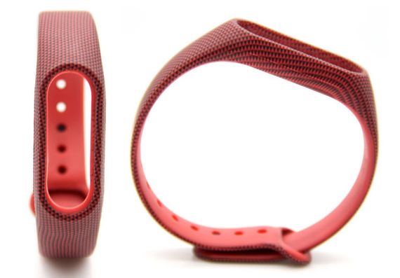 Силіконовий ремінець Primo для фітнес-браслета Xiaomi Mi Band 2 - Red Gravel | Зображення 1