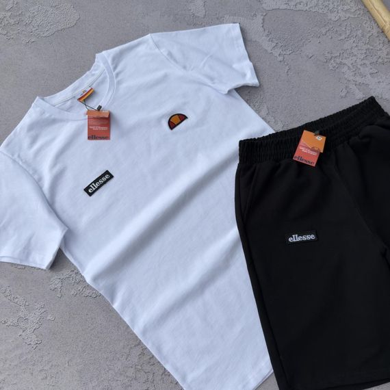 Набір Ellesse біла футболка чорні шорти + 2 пари шкарпеток у подарунок | Зображення 4