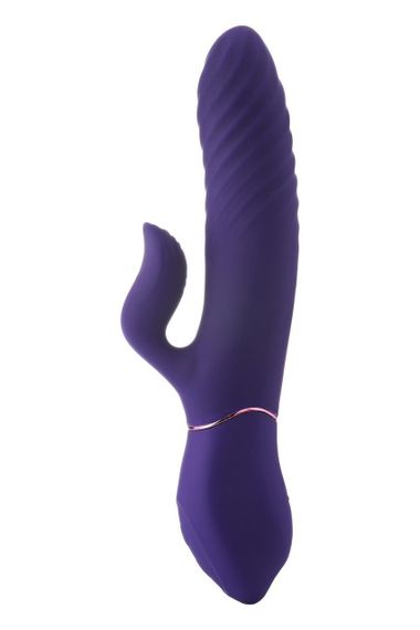 Подвійний вібратор-кролик Dream Toys Vibes of Love з функцією підігріву, фіолетовий sexstyle | Зображення 2