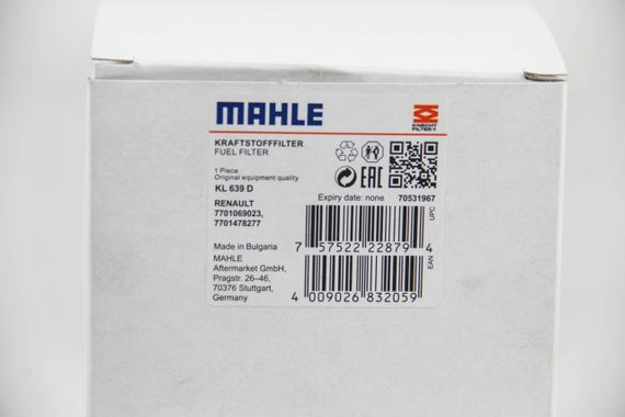 Фільтр паливний Kangoo 1.5dCi 10.07- (+датч.води нижні.), MAHLE/KNECHT (KL639D) | Зображення 2
