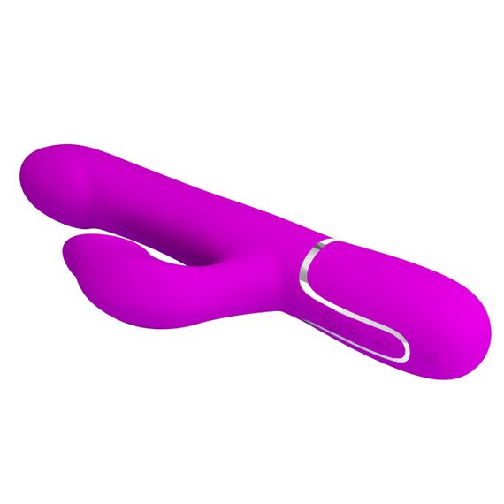 Вібромасажер із поступальним рухом серії Pretty Love - Falin Twinkled Tenderness Purple 7 vibration functions 4 rolling Sex Aura | Зображення 6