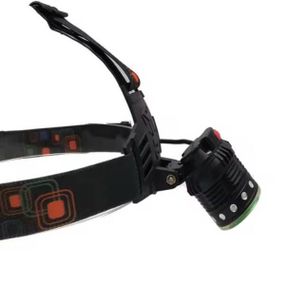 Ліхтар налобний Police T105-T6+COB USB Чорний