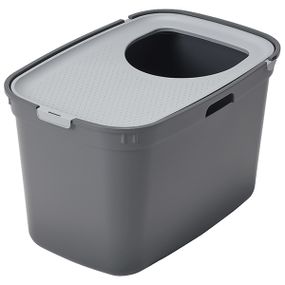 Moderna Top Cat туалет вертикальный закрытый для кошек, 59 см х 39 см х 38 см, серый