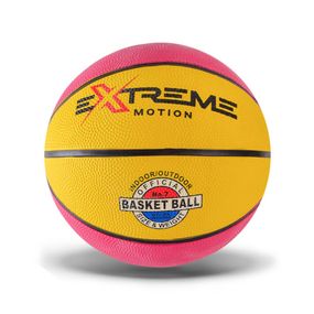 М'яч баскетбольний Extreme Motion BB1485 № 7, 520 грам Рожевий