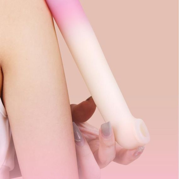 Двойной вибратор Zemalia Arousal с фрикцией и вакуумным стимулятором + APP, градиент розовый Sex Aura | Зображення 3