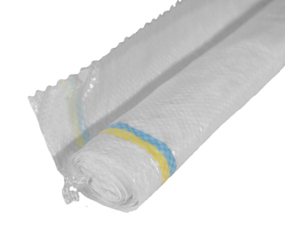 Мешок 85см*55 см пищевой полипропиленовый (с жёлто -голубой полосой) | Зображення 2