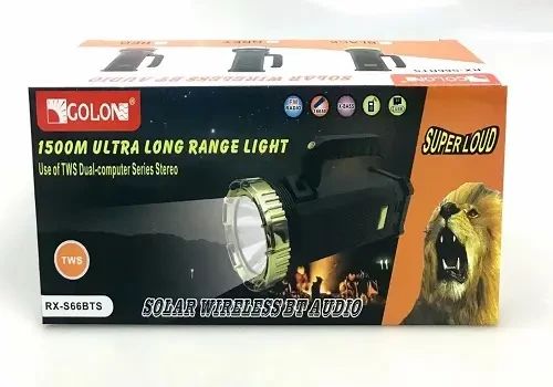 Фонарь GOLON RX-S66BTS с радио и солнечной панелью | Зображення 3