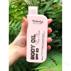 Олія для засмаги з олією волоського горіха та екстрактом моркви Top Beauty SPF 20 (250 ml)