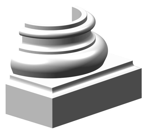 База колони СІМ'Я ВС, 350х350х240 мм | Зображення 1