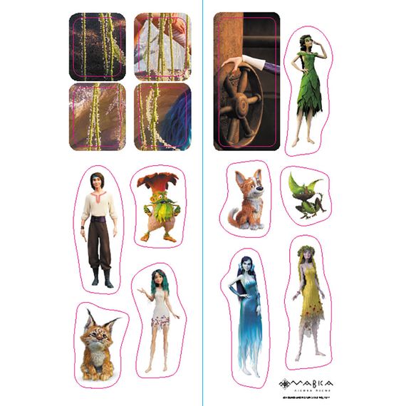 Розвиваючий зошит з наклейками "Мавка Пограємося з Мешканцями Лісу" 1423013 з плакатом | Зображення 4