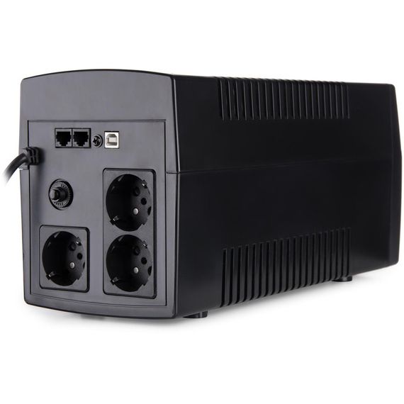 Пристрій безперебійного живлення Vinga LED 1200VA plastic case with USB (VPE-1200PU) | Зображення 3