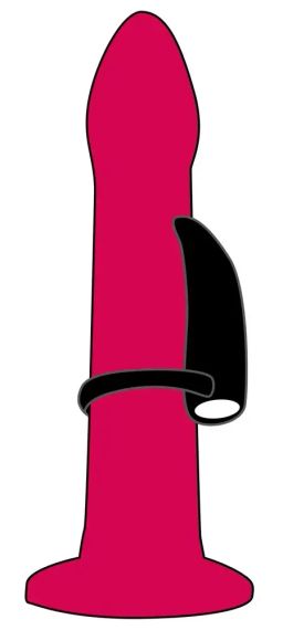 Кільце з вібронасадкою ЧОРНИЙ ПАЛЕЦ sexstyle | Зображення 3