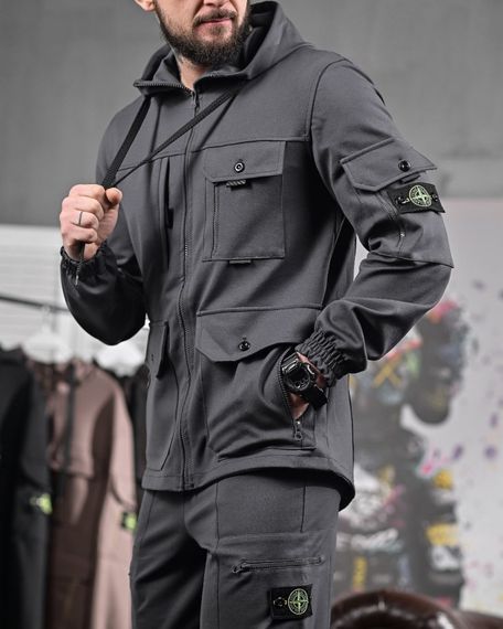 Спортивний костюм Stone Island  сірий | Зображення 2