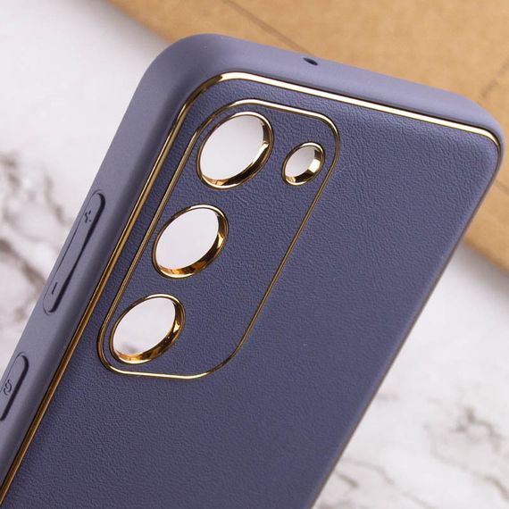 Шкіряний чохол Xshield для Samsung Galaxy S23 Серый / Lavender Gray | Зображення 4