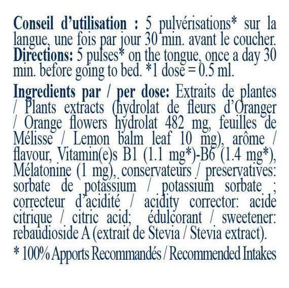 Мелатонин для сна NUTRIEXPERT Melatonin Sparay 1 mg 20 ml /40 servings/ | Зображення 1