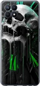 Чехол на Realme Narzo 50 Череп-часы "4100u-3066-17620"