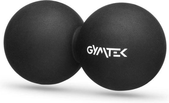 Масажний м'яч Gymtek 63 мм подвійний чорний | Зображення 5