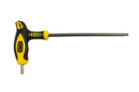 Ключ шестигранный Т-образный 2,5мм 75*150мм с шаровым наконечником и обрезиненной рукояткой СИЛА