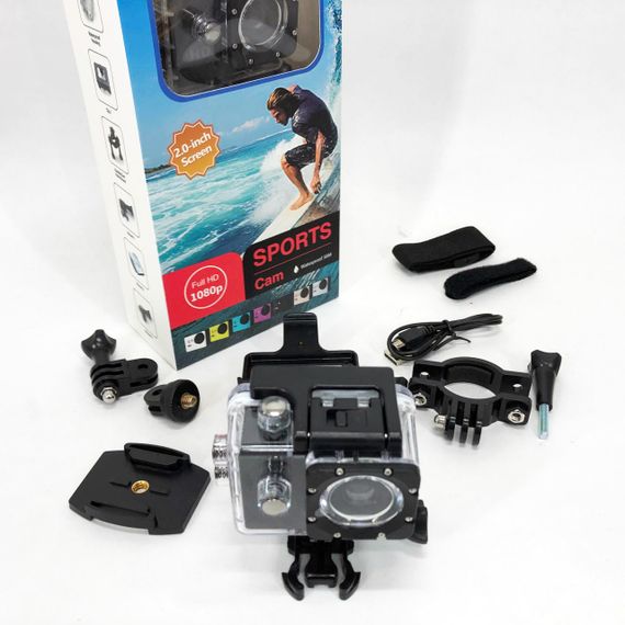 Экшн камера DVR SPORT A7, Камера gopro водонепроницаемая, Камера гоупро, Камера на голову налобная | Зображення 8