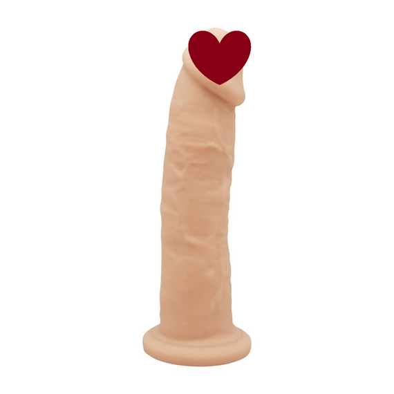 Фаллоимитатор SilexD Oscar Flesh (MODEL 2 size 9in), двухслойный, силикон+Silexpan, диаметр 5,4см Sex Aura | Зображення 1