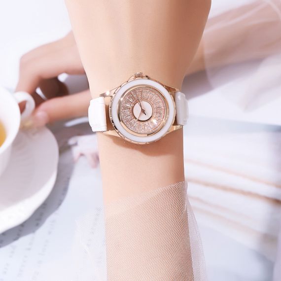 Класичний жіночий годинник Skmei 2172RGWT Rose Gold-White | Зображення 2