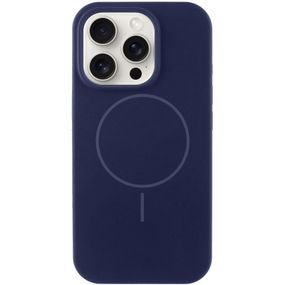 Чохол Silicone Case Full Protective (AA) NO LOGO with MagSafe для Apple iPhone 13 Pro Max (6.7") Темно-синій / Midnight blue