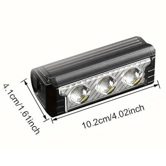 Велофара потужна FY-339B-3LED(white+yellow), Велосипедний ліхтар з фіксацією на кермо, для велосипедистів | Зображення 4