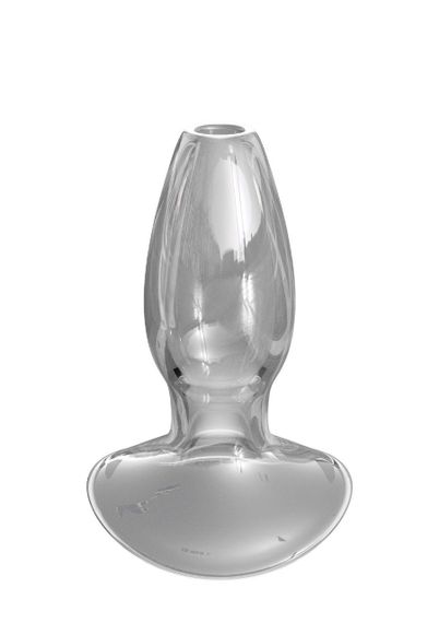 Анальная пробка с тоннелем Pipedream Anal Fantasy стеклянная, прозрачная, 9.6 х 2 см Sex Aura