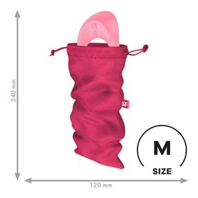 Мешочек для хранения Treasure Bag, розовый, размер М Satisfyer (Германия) sexstyle