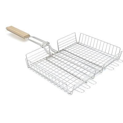 Решётка для гриля Voltronic з високим бортом 31х25х5 см (YT-CB15) | Зображення 1