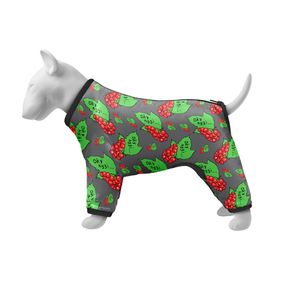 Вітровка для собак WAUDOG Clothes, малюнок "Калина", M45, В 55-60 см, С 37-40 см