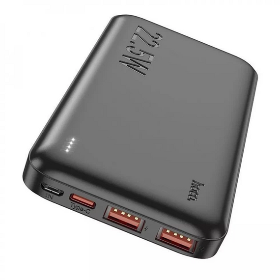 Портативное зарядное устройство Hoco J101 для телефона Power Bank 10000mAh 22.5W Черный | Зображення 1