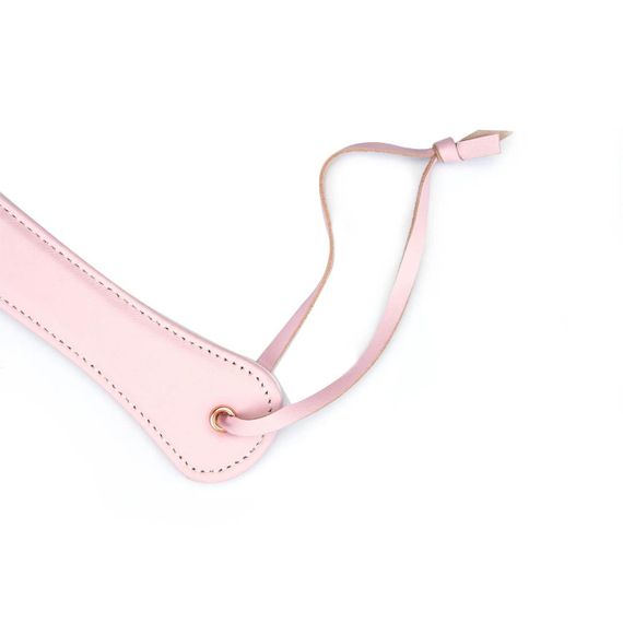 Паддл Liebe Seele White & Pink Leather Paddle Sex Aura | Зображення 5