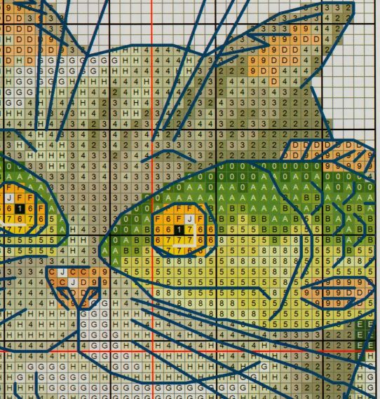 Набор для вышивания по нанесённой на канву схеме "I Love Fish". AIDA 14CT printed 21*20 см | Зображення 3