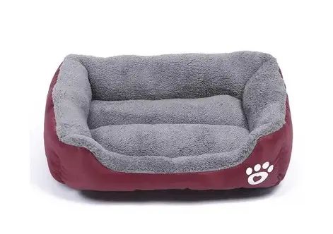 Лежанка - пуф для котів та собак Червона S(40*25)
