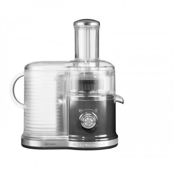 Центрифужна соковижималка настільна KitchenAid 5KVJ0333EMS , 2 швидкості, срібний медальйон | Зображення 1