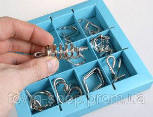 Набор головоломок 10 Metall Puzzles blue Eureka 3D Puzzle 473356 | Зображення 1