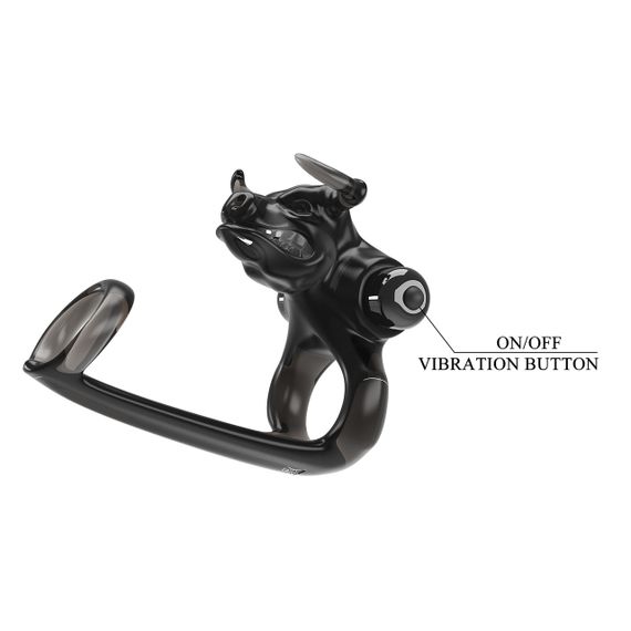 Віброкільце PRETTY LOVE BULL WARRIOR, 10 vibration functions Sex Aura | Зображення 4
