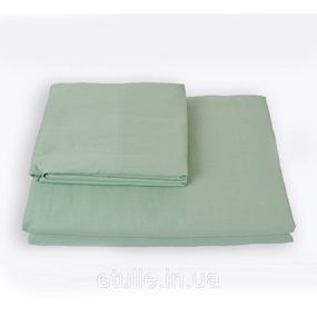 Простирадло на гумці SoundSleep Shine сатин light green світло-зелене 200х200 см