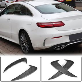 Накладки на Задний Бампер V1 (для Coupe/Cabriolet Base/AMG-Line/C43 AMG 2015-2019, Карбон) для Mercedes C-сlass W205