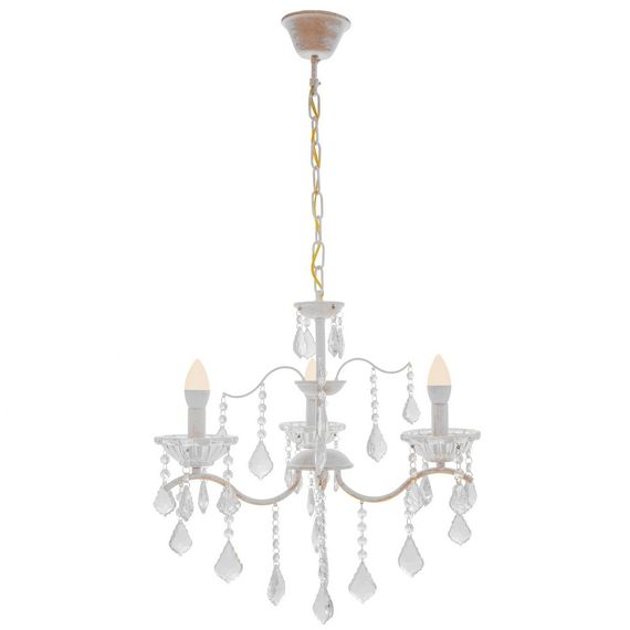 Люстра свеча подвесная хрустальная E14 40W WH (BCL-682S/3) | Зображення 5