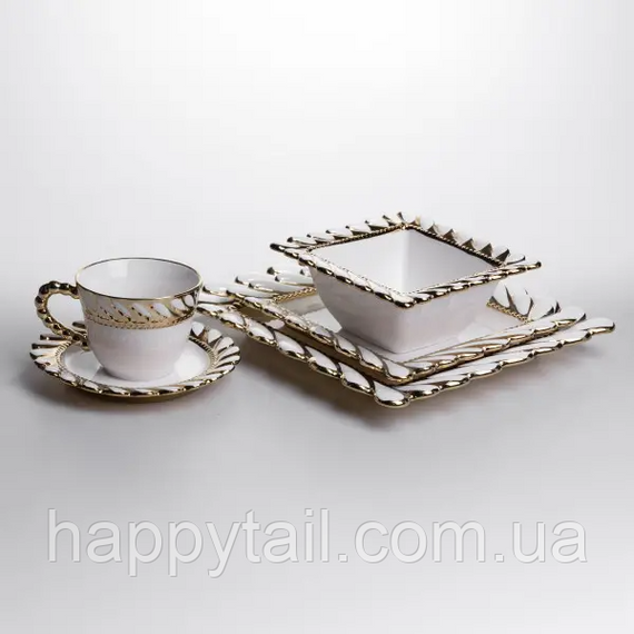 Сервіз порцеляновий Tiffany 24 предмети на 6 персон XZ-24PCS | Зображення 5