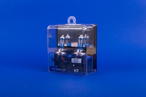 Лампа автомобильная H7 24V 55W PX26D 1150lm 4000К NIGHT VISION +80% (ближняя/дальняя, противотуманная)