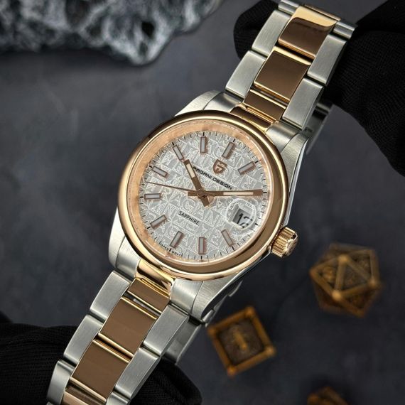 Чоловічий годинник Pagani Design PD-1794M Silver-Rose Gold-White | Зображення 1