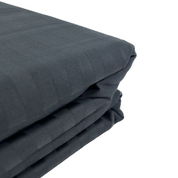 Комплект постільної білизни SoundSleep Stripe Dark Grey сатин-страйп сімейний 160х220 см темно-сірий (94247954) | Зображення 4