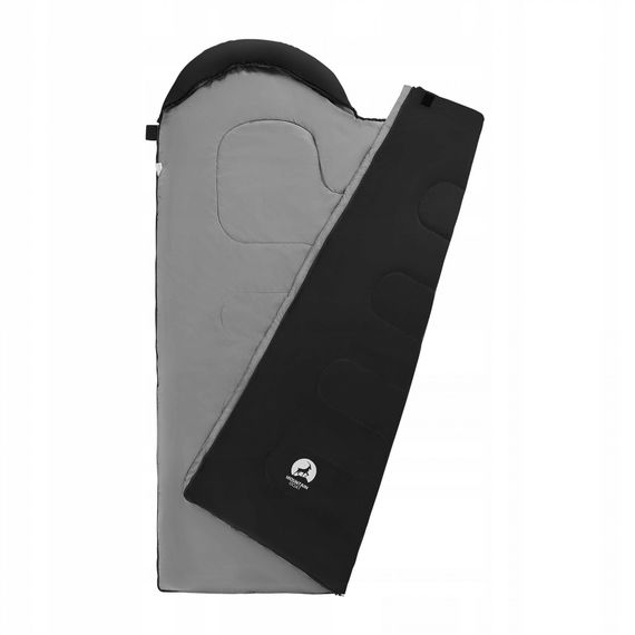 Спальний мішок (спальник) ковдра Mountain Goat Standard 2 в 1 MG0014 8 ...+20°C R Black/Grey (P-5905973400954)