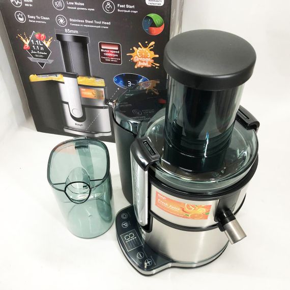 Электрическая соковыжималка RAF R.2700 для цитрусовых, фруктов и овощей с емкостью для сока 1.1 л 800 Вт | Зображення 6