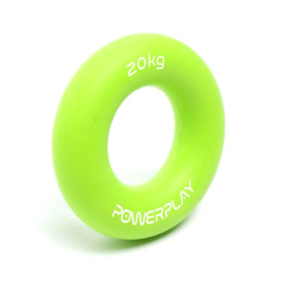 Еспандер кистьовий силіконовий PowerPlay PP-4324 Hand Grip Ring Medium 20 кг. Зелений | Зображення 1
