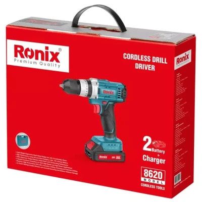 Шуруповерт Ronix аккумуляторный 20В, 1.5Ah x 2 (8620) | Зображення 5